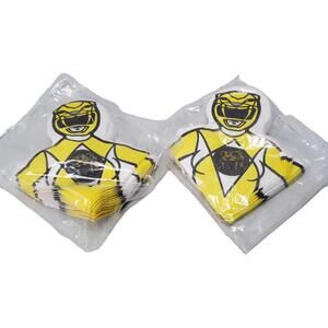 Vintage Party Express Hallmark Yellow Power Ranger Napkins 2 Packs Of 16 Vintage